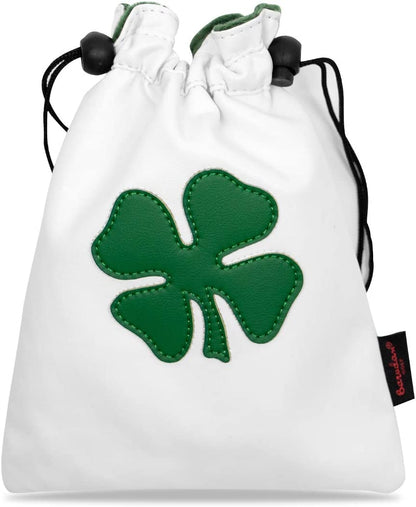 Golf Valuables Pouch,Golf Bag Pouch with Drawstrings Leather Tee Pouchs Bag for Men Women