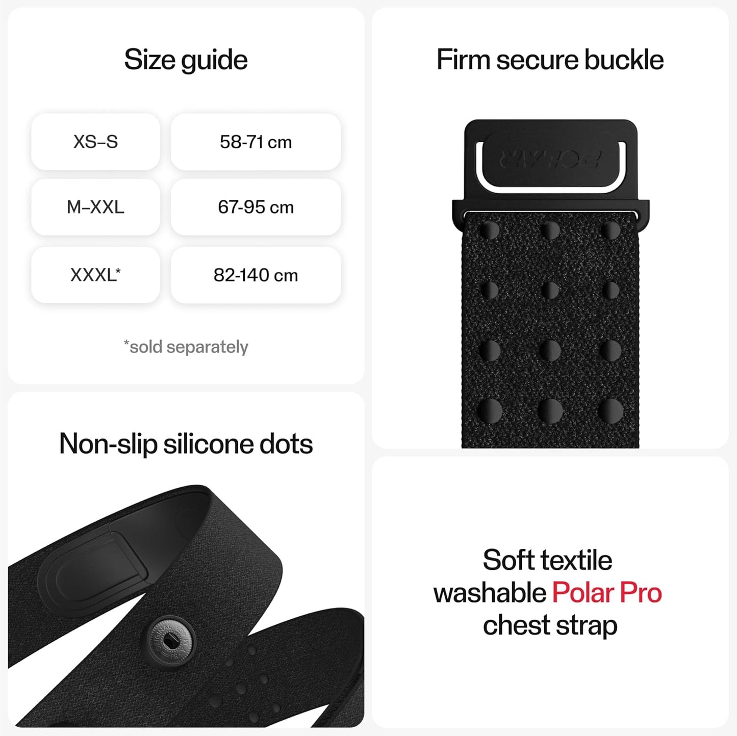 H10 Heart Rate Monitor Chest Strap - ANT + Bluetooth, Waterproof HR Sensor for Men and Women
