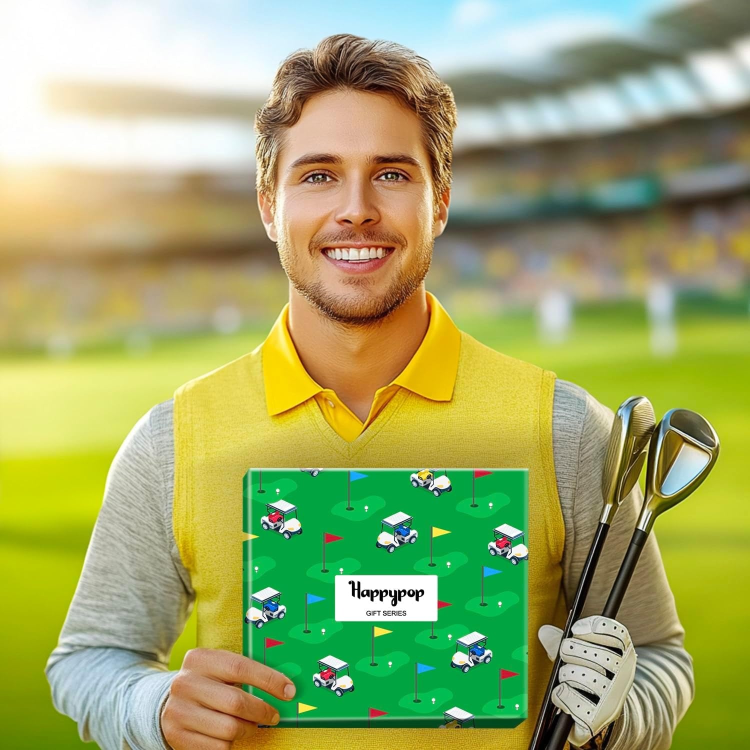 Novelty Gifts for Men - Camping Golfing Bowling American Flag Music Fishing Socks