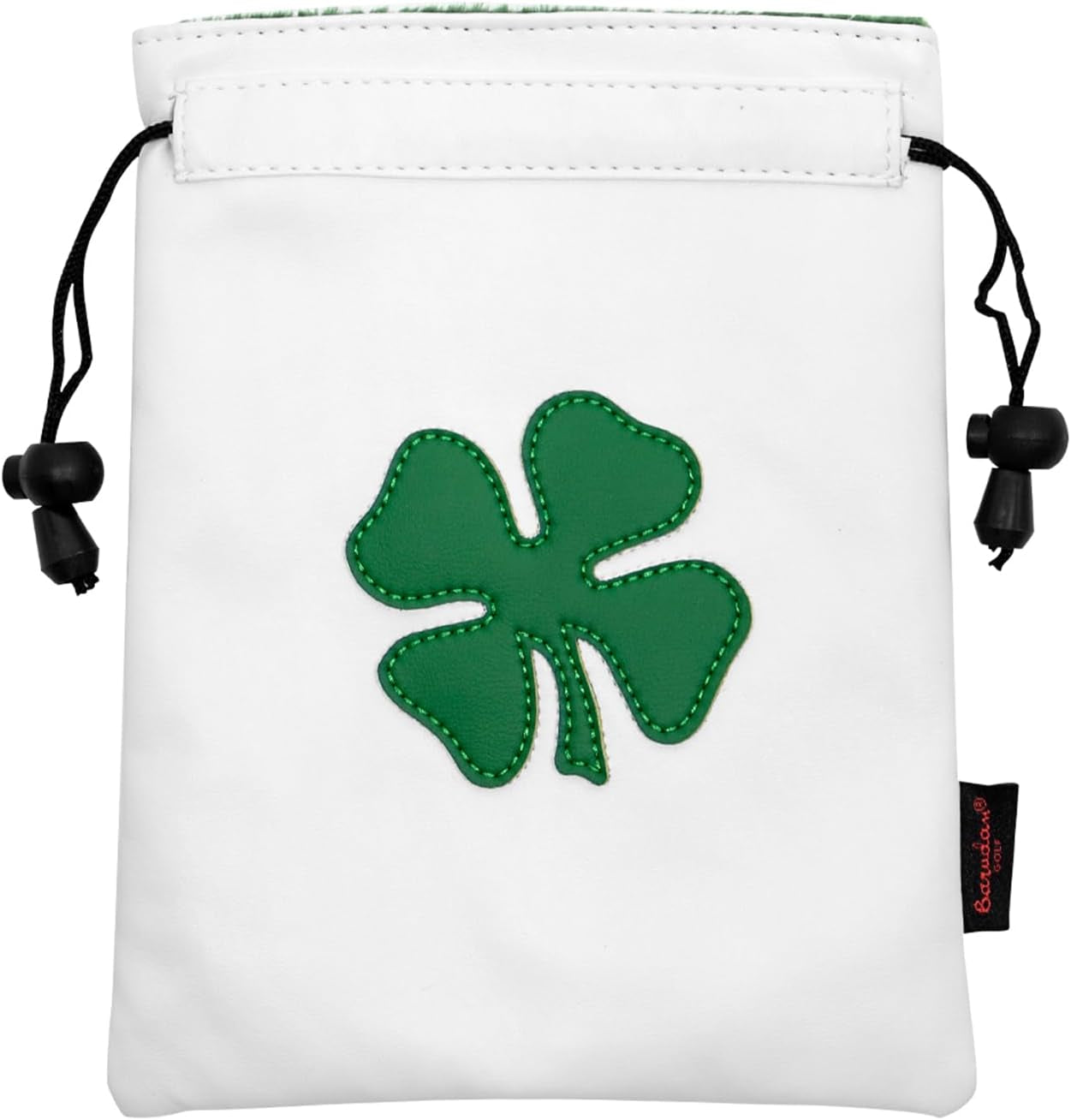 Golf Valuables Pouch,Golf Bag Pouch with Drawstrings Leather Tee Pouchs Bag for Men Women