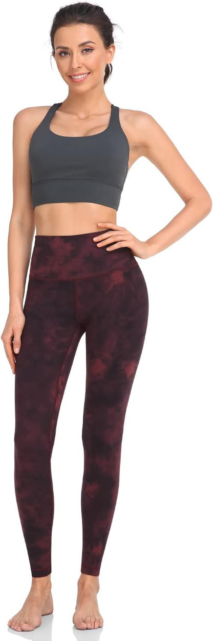 Essential Leggings 28'', High Waisted Comfortable Soft Athletic Yoga Pants Full Length