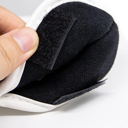 Golf Iron Covers 10Pcs,Golf Iron Head Covers Leather Golf Iron Covers Set Skeleton Golf Iron Headcovers,Long Neck Golf Club Head Covers for Iron with Magic Tape Fit All Brands