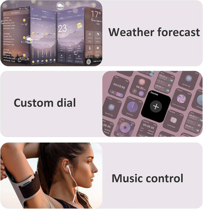 Health Fitness Tracker 2024(Answer/Make Calls), 1.85'' Smartwatche for Women Men with 24/7 Heart Rate and Blood Oxygen,Step/Sleeptracker,100+Sport,Ip68 Waterproof Activity Trackers for Android&Iphone
