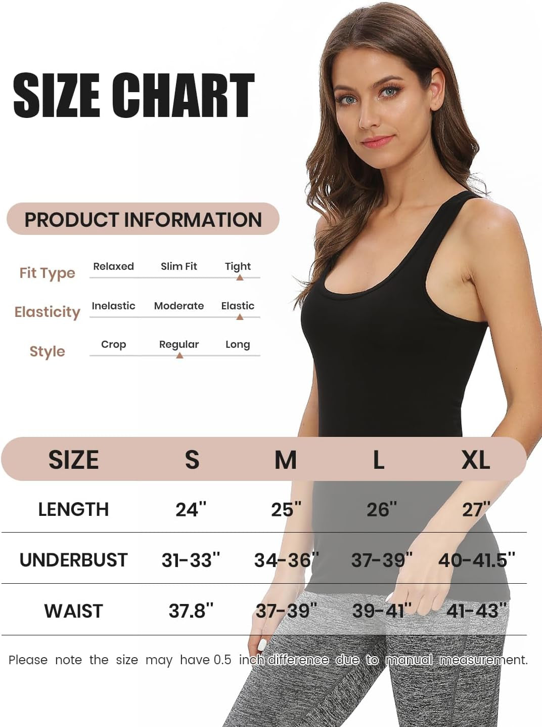 Workout Tank Tops for Women Racerback Yoga Tanks Basic Athletic Activewear-4 Packs